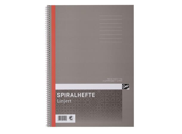 Spiralhefte A4 Lin  70G 50 blad Miljømerket 